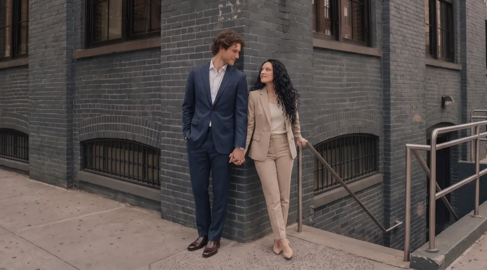 Couple in a business look
